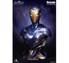 Marvel Avengers Endgame Rescue Armor Mark 49 1:1 Life-Size Bust